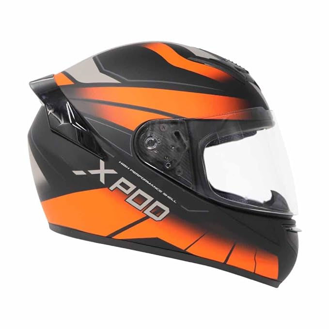 TVS XPOD Aerodynamic Helmet for Men-ISI Certified(Size: XL)