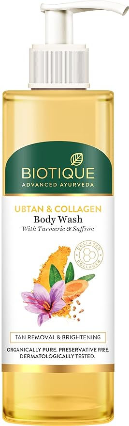 Biotique Ubtan & Collagen Body Wash with Goodness of Turmeric