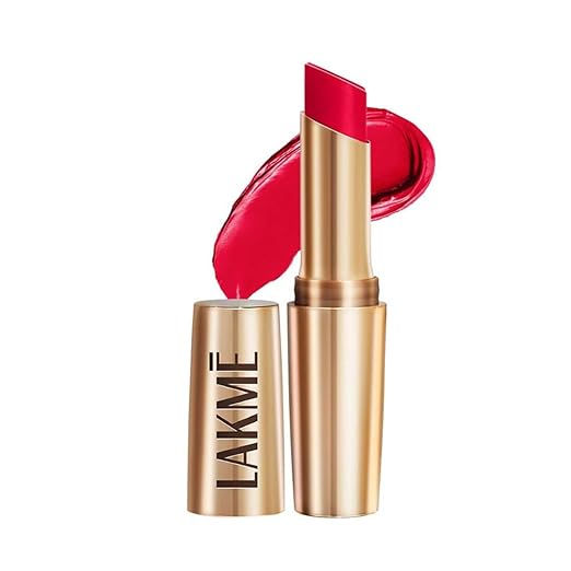 Lakme 9TO5 Primer + Matte Lip Color MR2 Red Coat