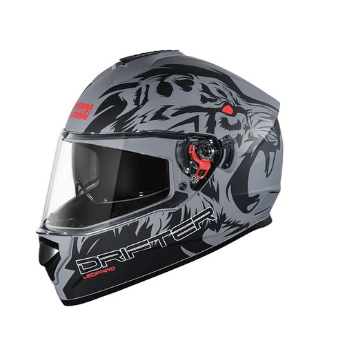 Studds Drifter Full Face Helmet Matt Grey N9, Size: XL(60cm