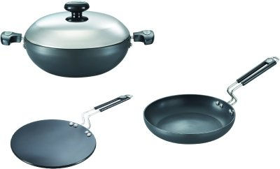 Stainless Steel Kadai Set