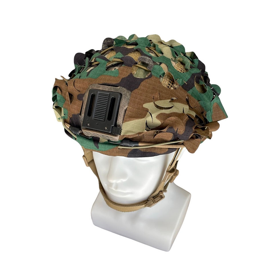 Miniature : Filet Rond Casque Woodland