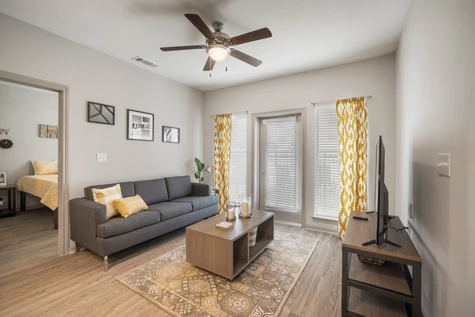 Fully furnished living room