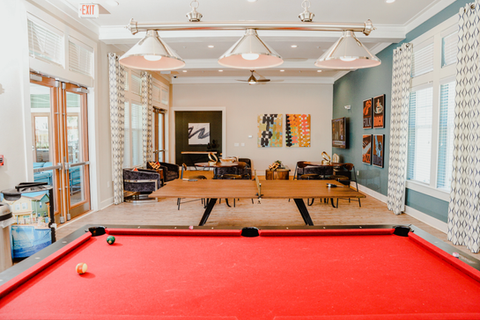 Clubhouse Game Room Interior - Student Housing Conway, SC