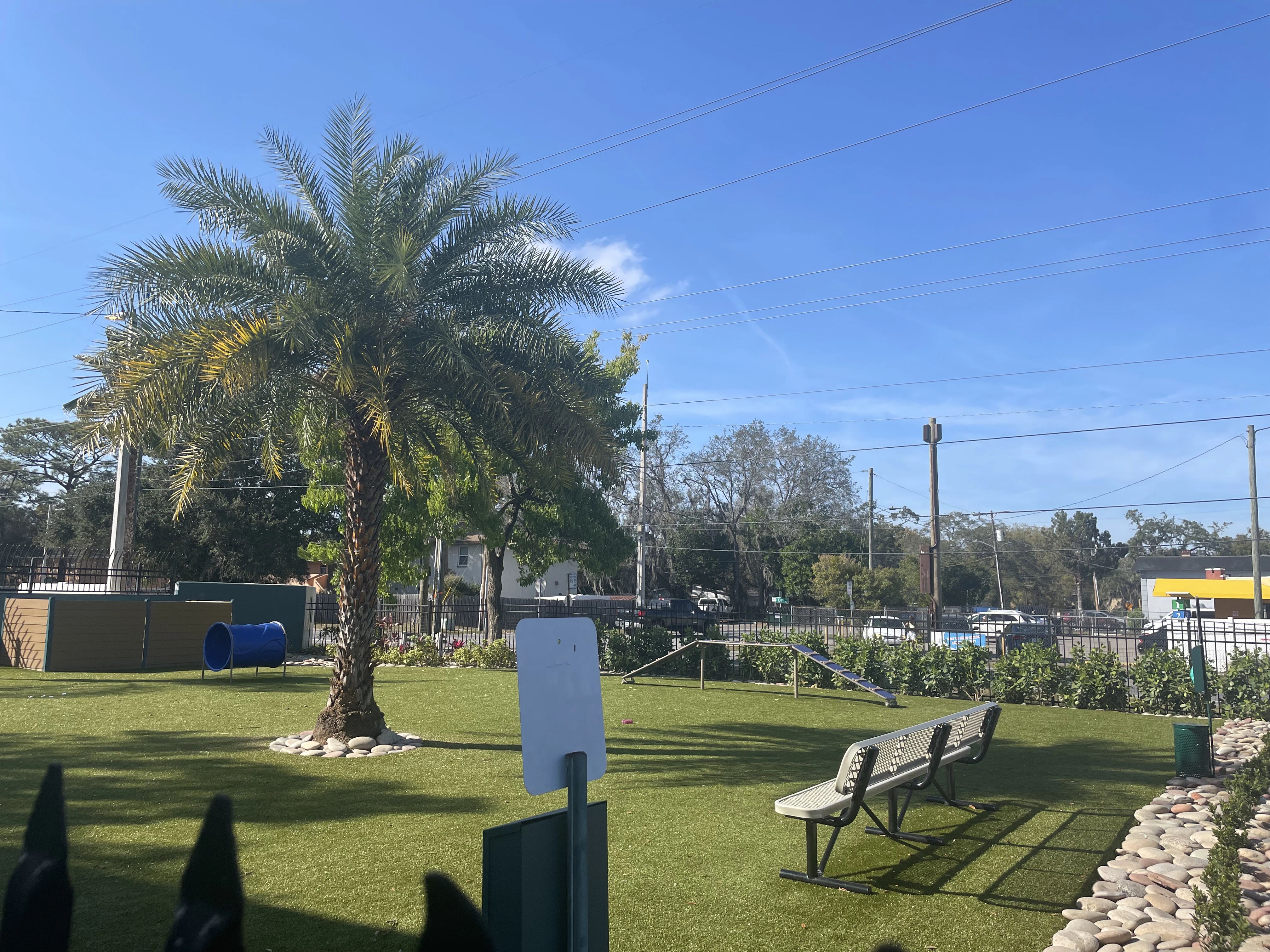 Dog Park with Exercise Station