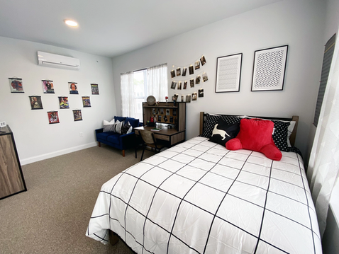 Roomy Bedroom Interiors - Apartments on University of Delaware Campus