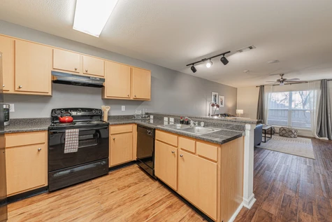 Custom kitchen cabinetry and granite kitchen countertops