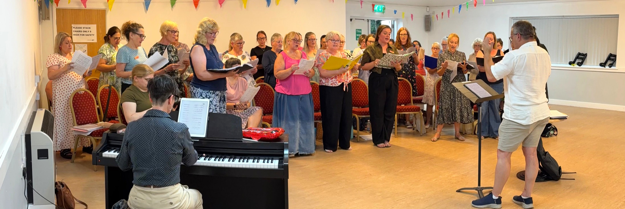 The whole FLC choir singing together