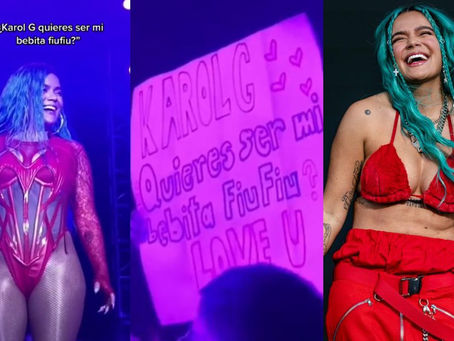 “¿Quieres ser mi bebita fiu fiu?”: Karol G leyó pancarta de fan durante concierto en Perú
