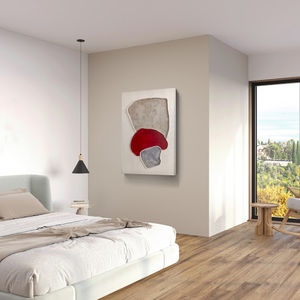 EL COMPROMISO INVISIBLE. Cuadro con cuerdas. 81x60 cm. 