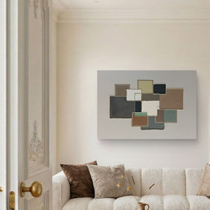 LO QUE HUMANIZA LA FORMA. Cuadro con cuerdas. 130x90 cm.