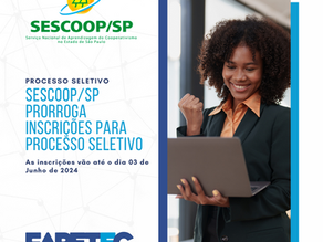 SESCOOP São Paulo prorroga inscrições do Processo Seletivo 