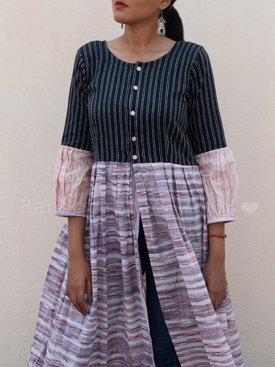 Thumbnail: Doria-IkatJugaad Long Jacket