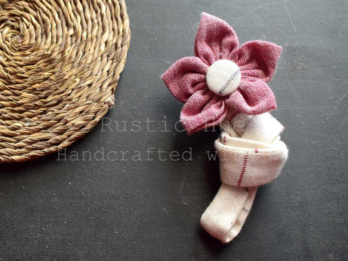 Flower Choker (White-PalePink)