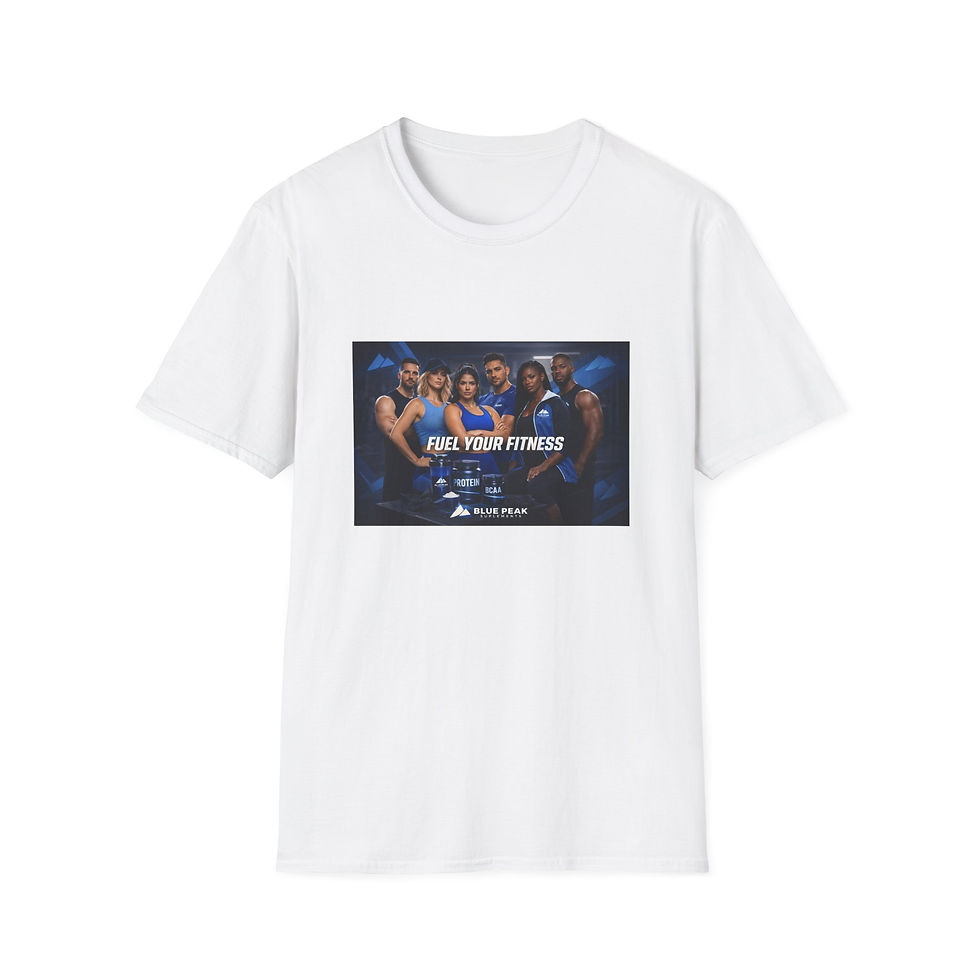 Thumbnail: Fuel Your Fitness T-Shirt — Motivational Gym Crew Tee