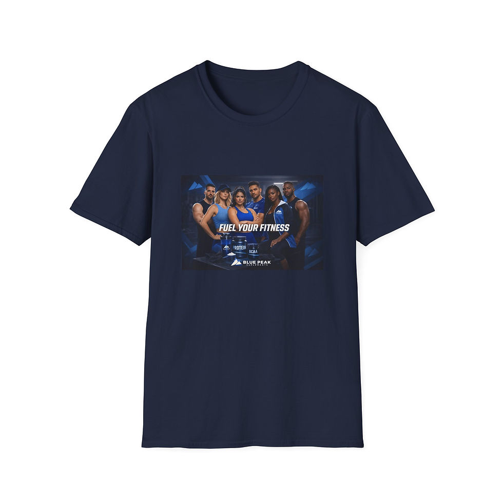 Thumbnail: Fuel Your Fitness T-Shirt — Motivational Gym Crew Tee