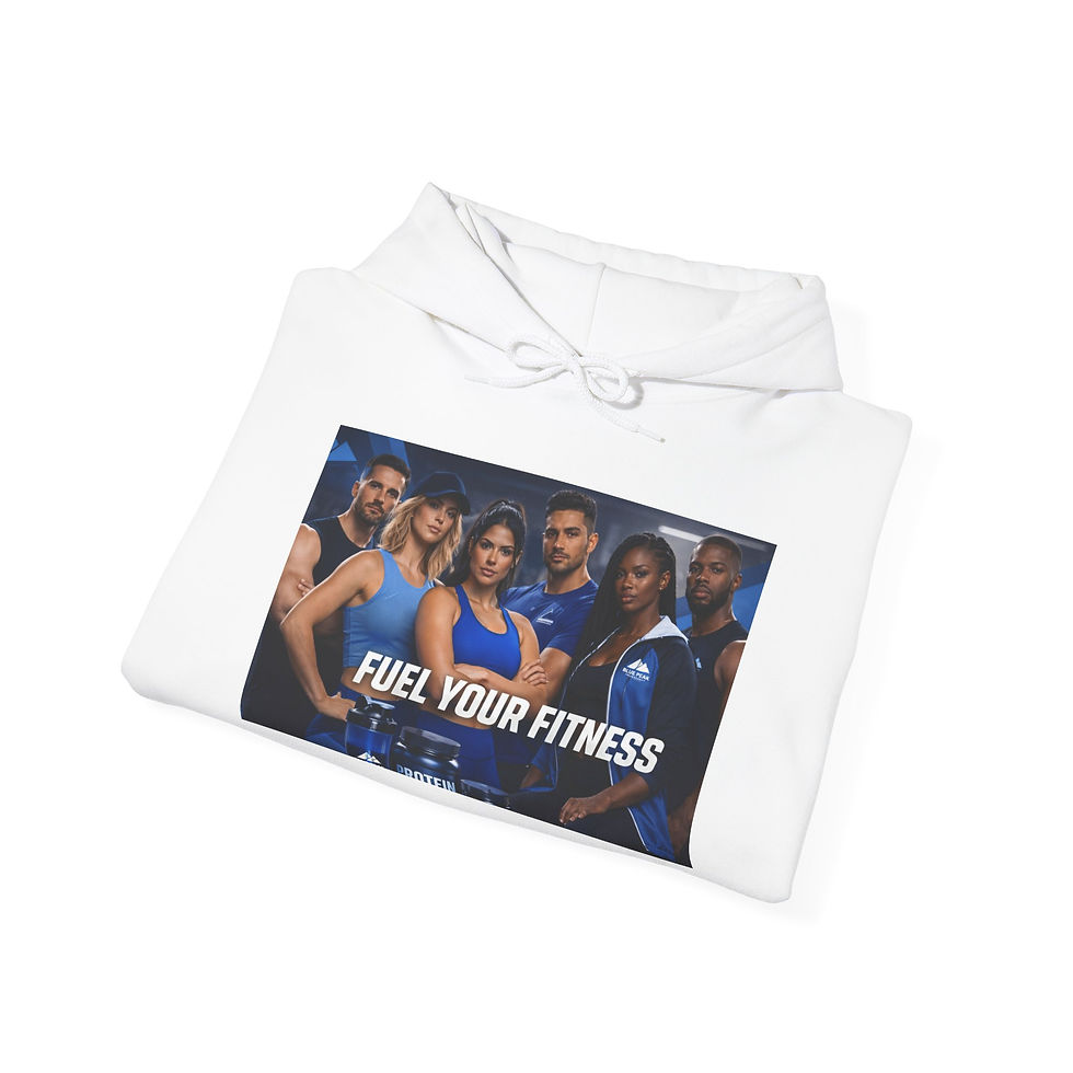 Thumbnail: Fuel Your Fitness group photo Hoodie | gym motivation sweatshirt
