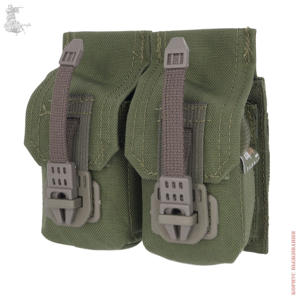 Thumbnail: Tactical Pouch For 2 Grenades GP-Q-2 MOLLE Survival Corps Russian Original