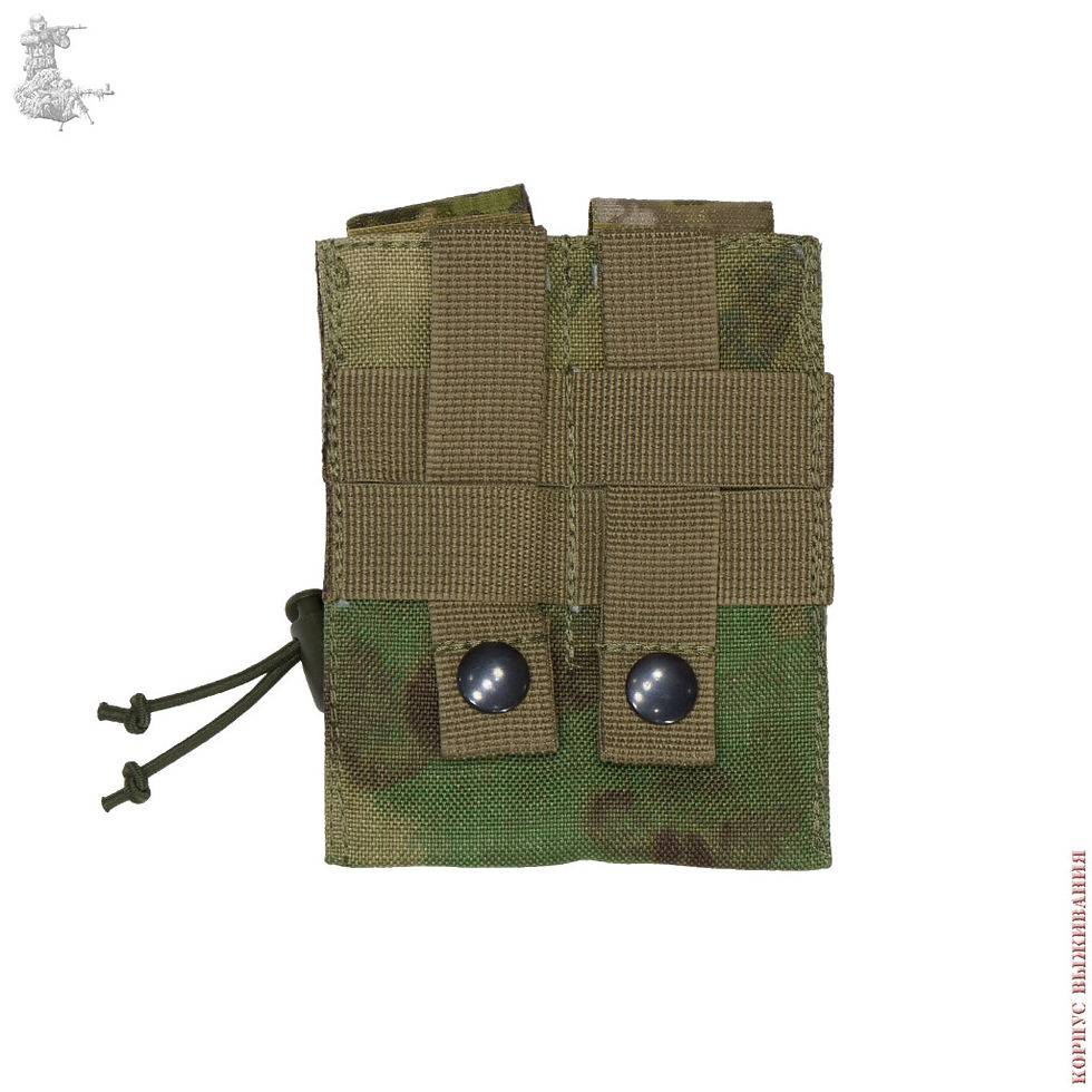 Thumbnail: Tactical Pouch For 2 Pistol Magazines FAST-PLC-2 MOLLE Survival Corps Russian