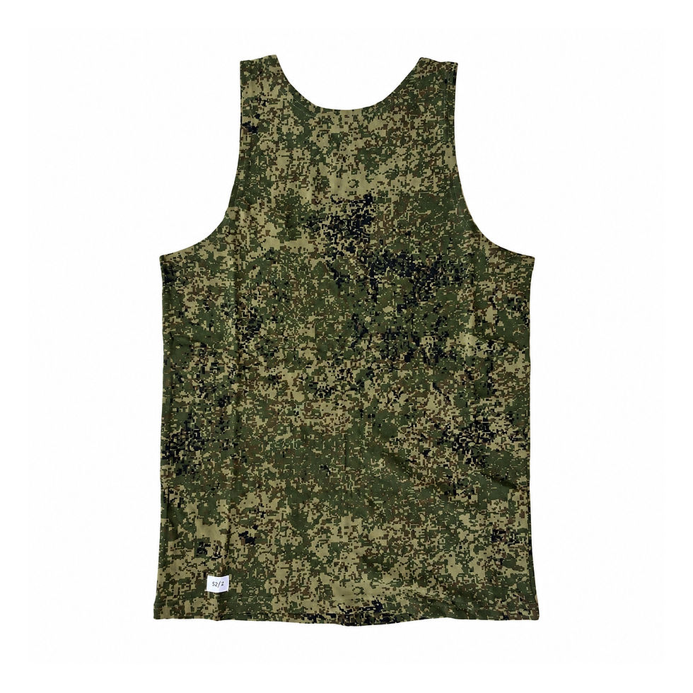 BTK Group EMR Digital Flora 100% cotton tank top front view