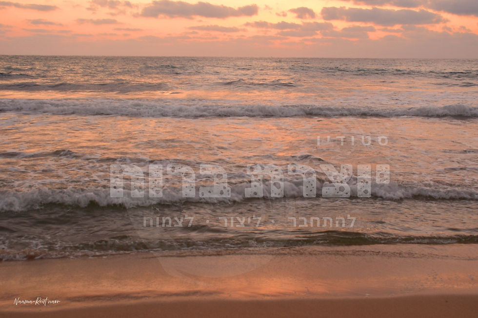 ים זהוב בשקיעה צילום מקורי מודפס על קנבס golden sea