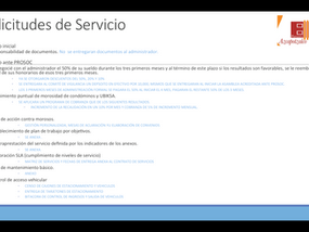 Respuesta de Administrador a Requerimientos para Contrato