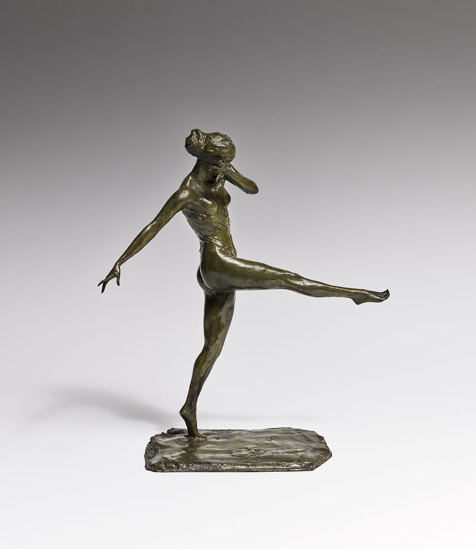 Paul Troubetzkoy, Lady Constance Stewart-Richardson, 1914, bronzo, 34,3 × 29,9 × 12,7 cm, Fine Arts Museums of San Francisco, Theater and Dance Collection, Gift of Mrs. Alma de Bretteville Spreckels. Photo by Randy Dodson, courtesy of the Fine Arts Museums of San Francisco (immagine ufficio stampa)