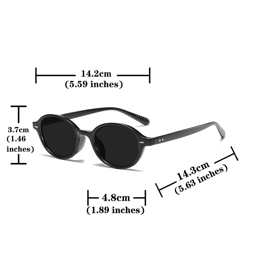 New Vintage Oval Sunglasses Women Men Luxury Brand Small Rectangle Sun Glasses F