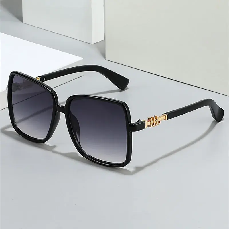 New Oversized Rectangle Sunglasses Women's Fashion Square Sun Glasses Men's Clas