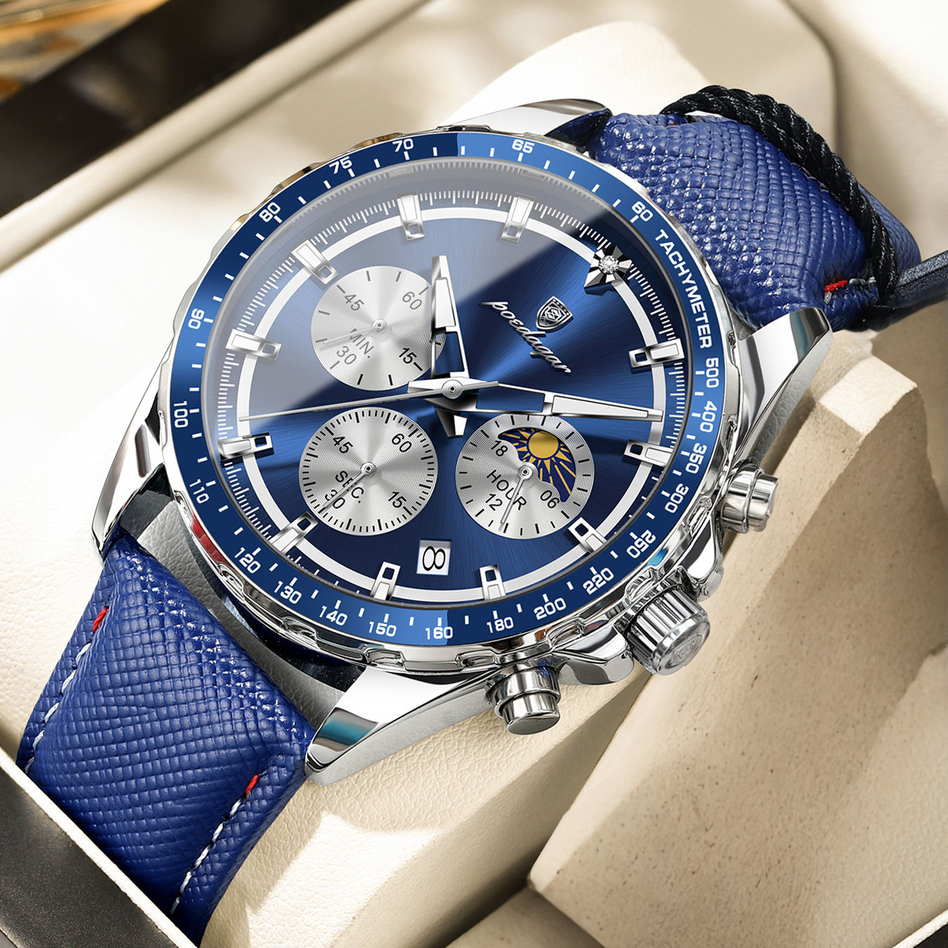 Chronex Prime – Men’s Leather Sport Watch