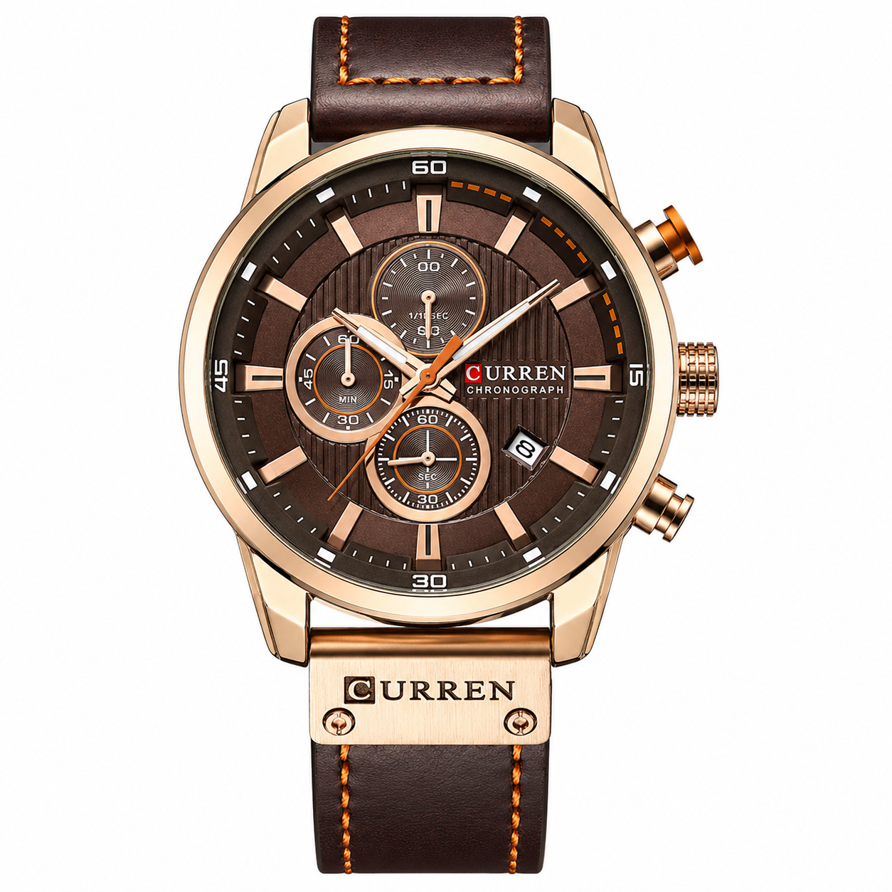 Aurex Chrono – Men’s Luxury Leather Quartz Watch