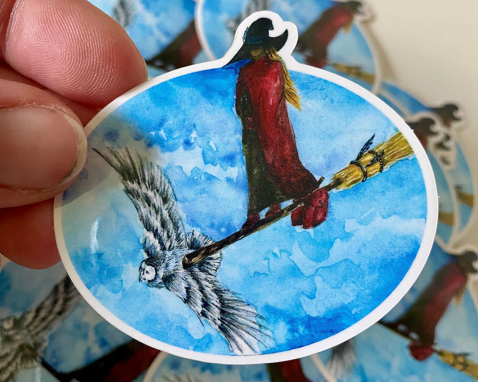 Traveling Witch sticker