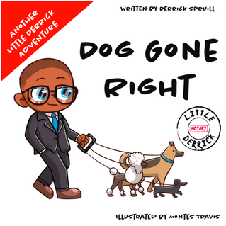 Little Notary Derrick is walking some dogs from his neighborhood.