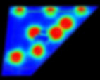 Pseudo-Color Lighting Intensity Map- Existing Lighting Layout (above)