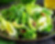 Salade verte + ingrédients épicés