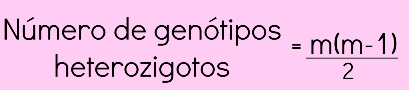 Número de Genótipos Heterozigotos