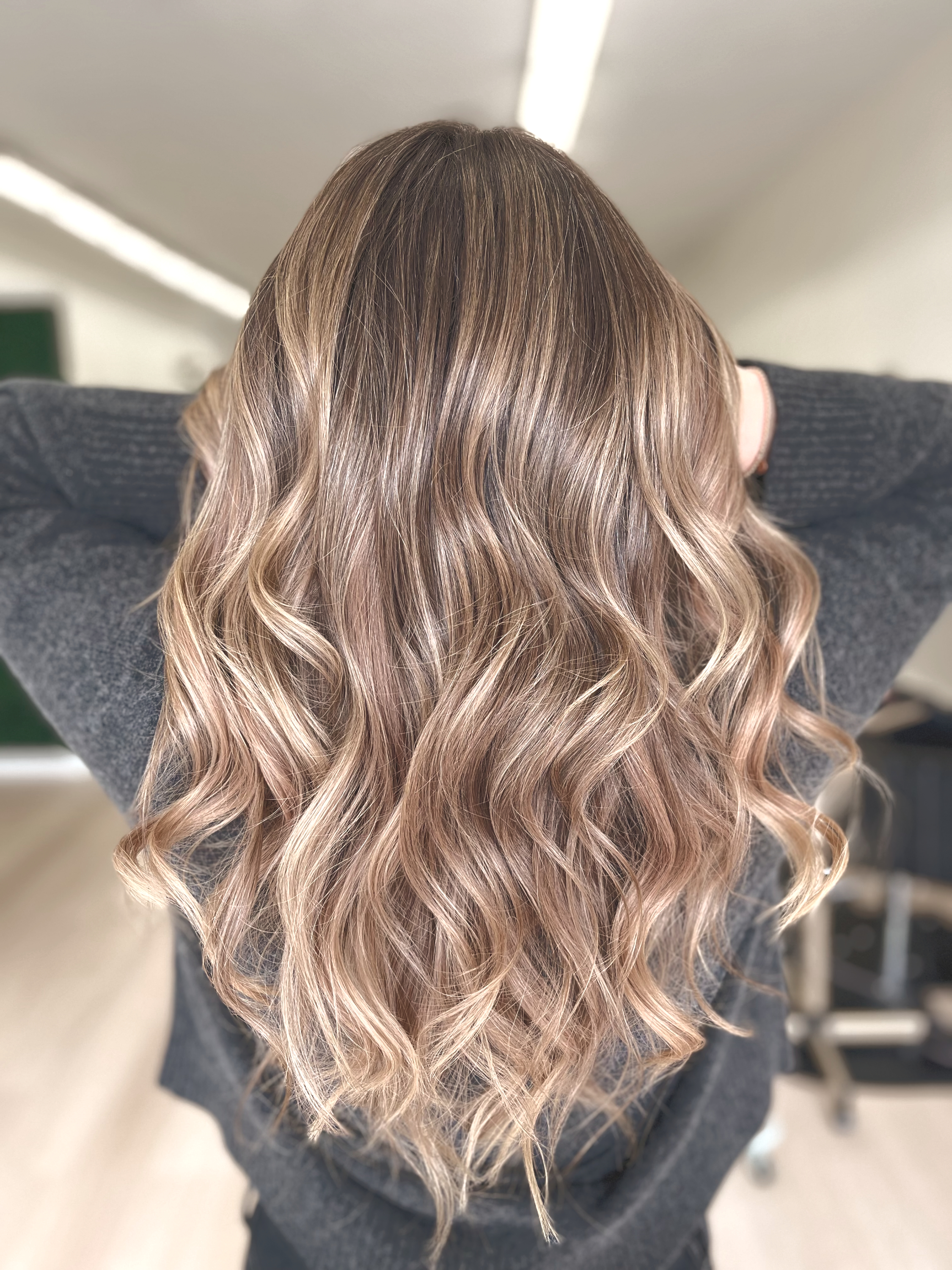 Hair styling work from The Social Salon