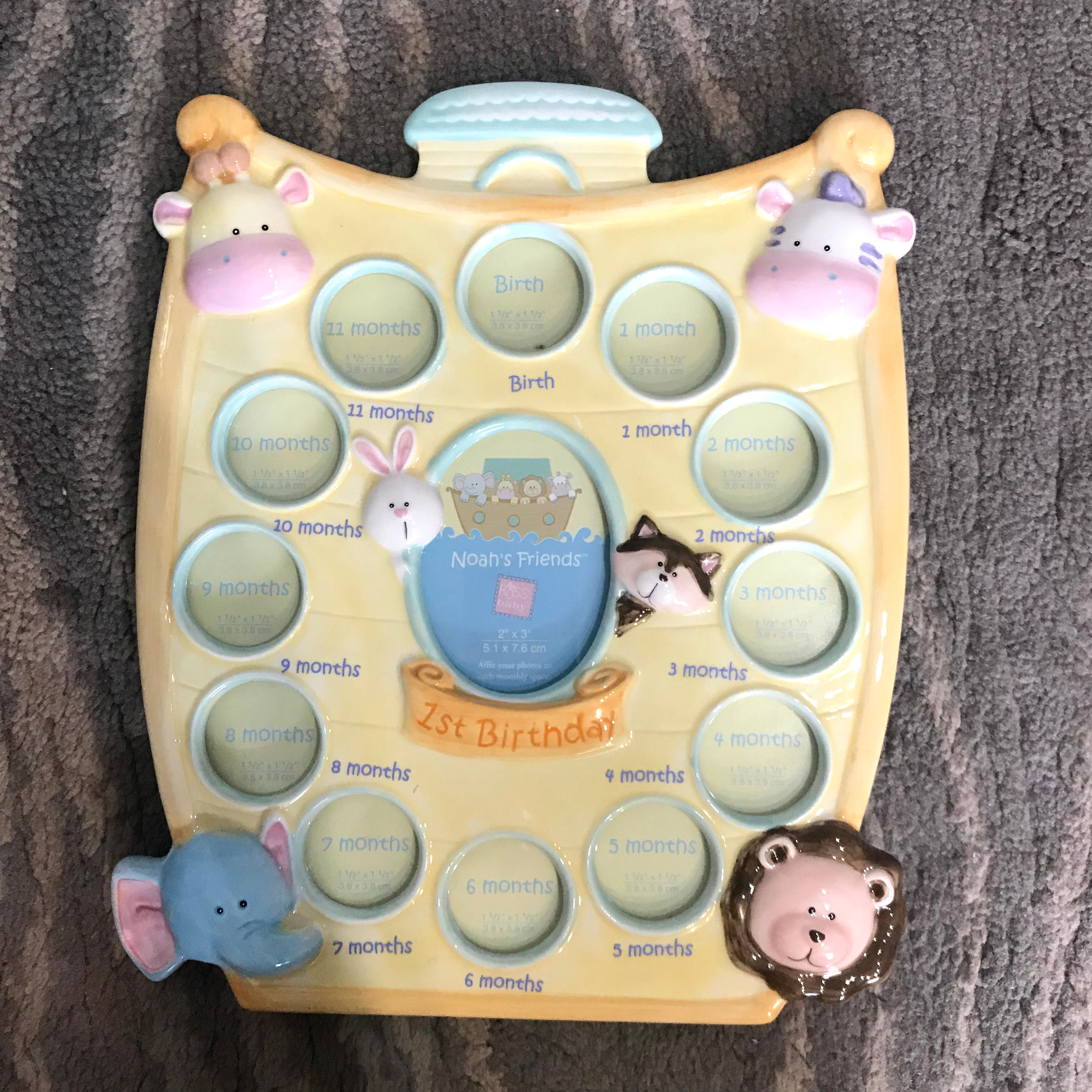 Baby picture frame - birth to 1 yr