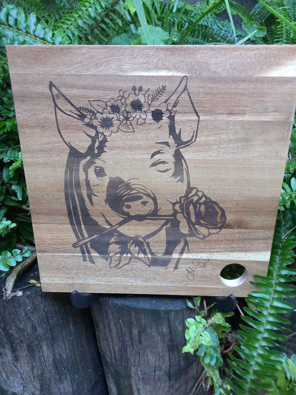 Thumbnail: Wooden Chopping board 30x30cm