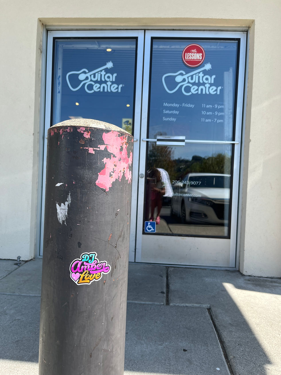 Thumbnail: DJ Amber Love Vinyl Sticker