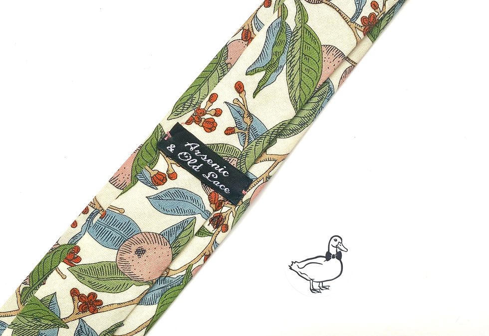 Thumbnail: Sherwood Blue and Pink Fruits Pocket Square in Liberty of London