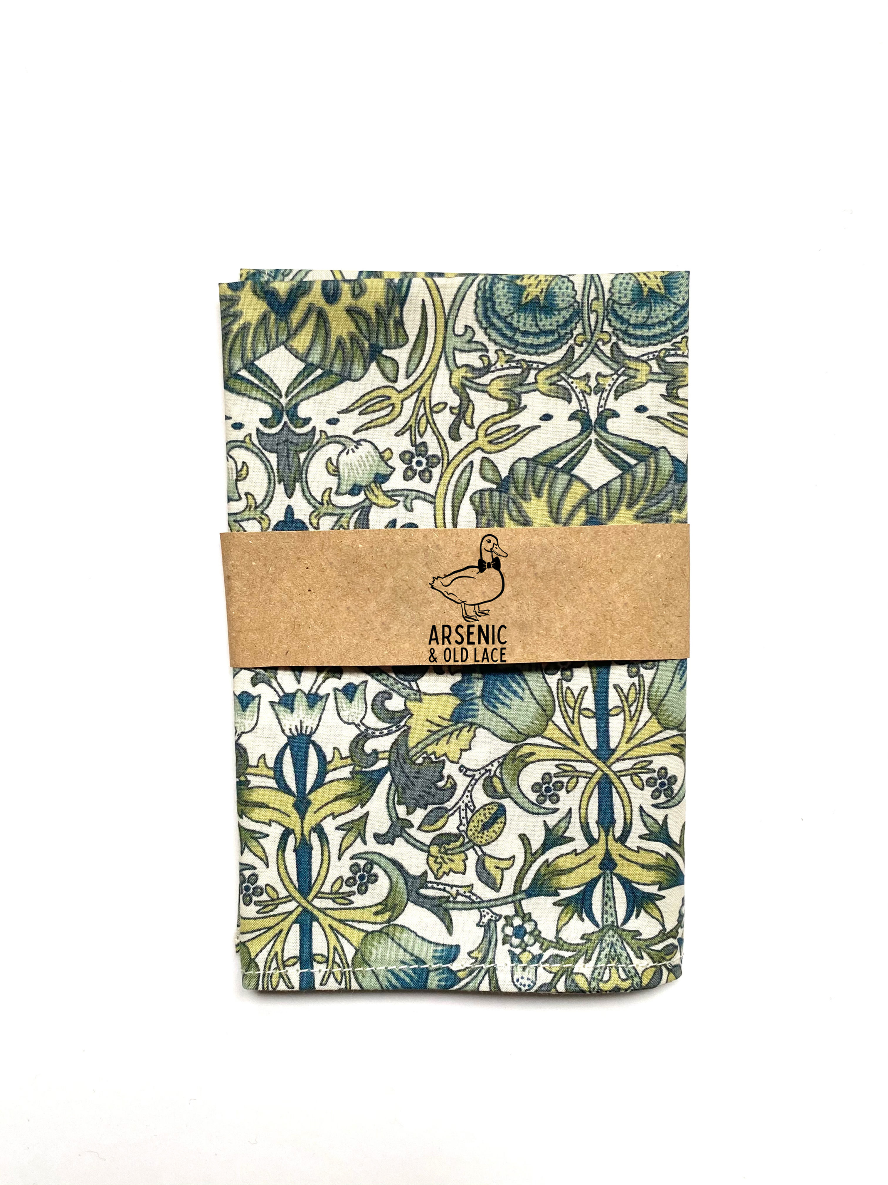 Warwick Sage Green Pocket Square in William Morris