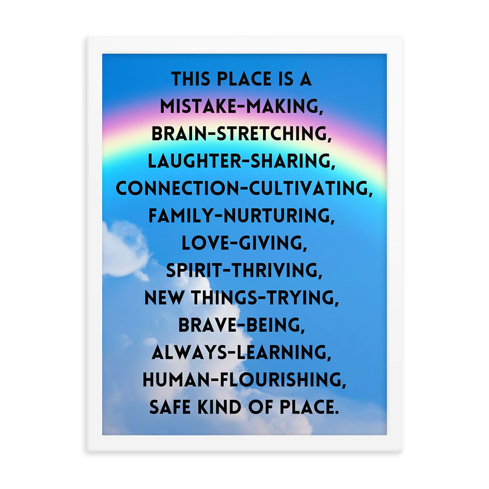 Thumbnail: Safe Kind of Place Rainbow Poster