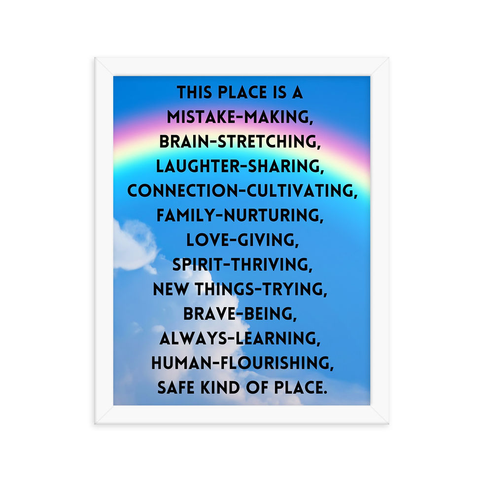 Thumbnail: Safe Kind of Place Rainbow Poster