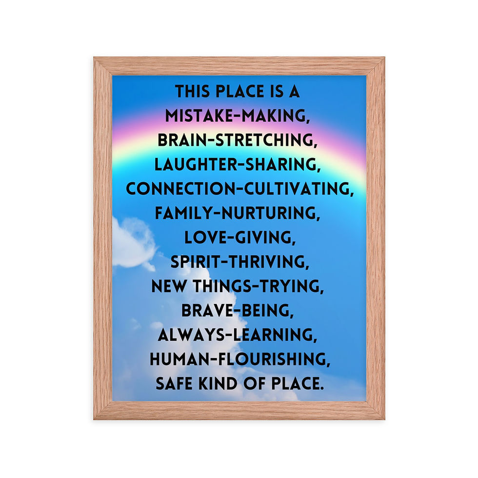 Thumbnail: Safe Kind of Place Rainbow Poster
