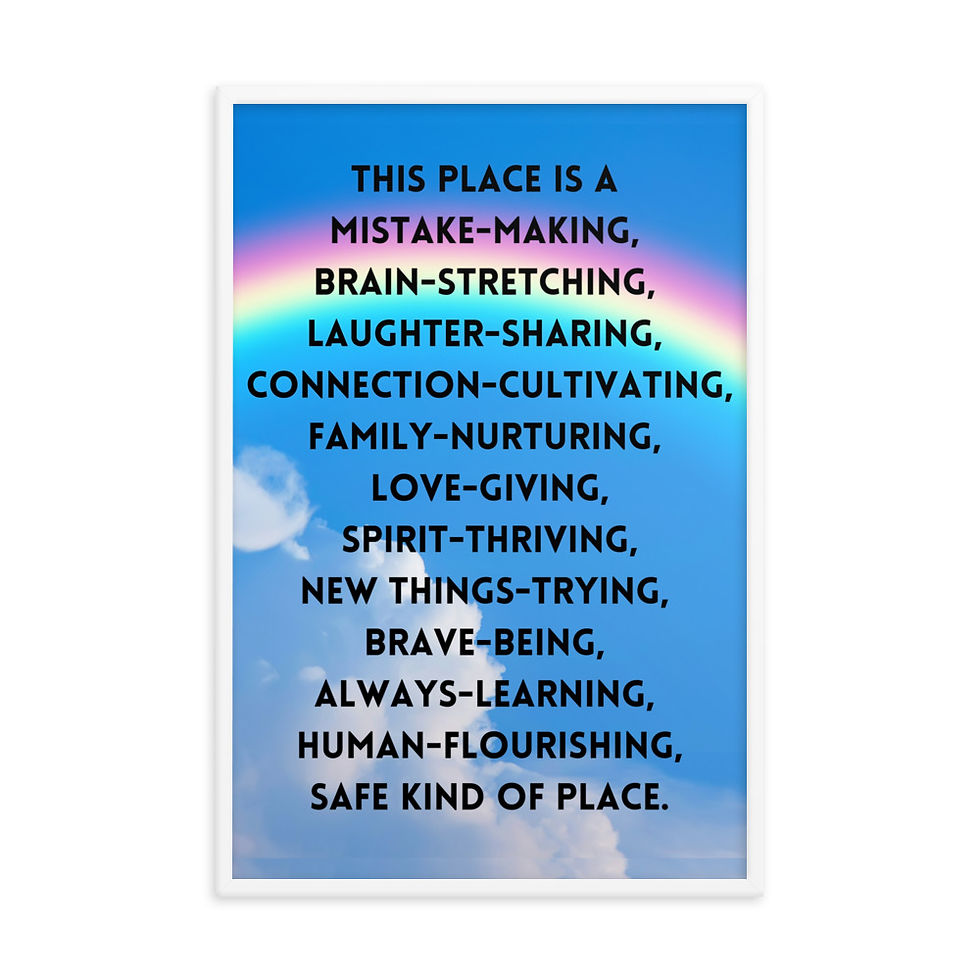 Thumbnail: Safe Kind of Place Rainbow Poster