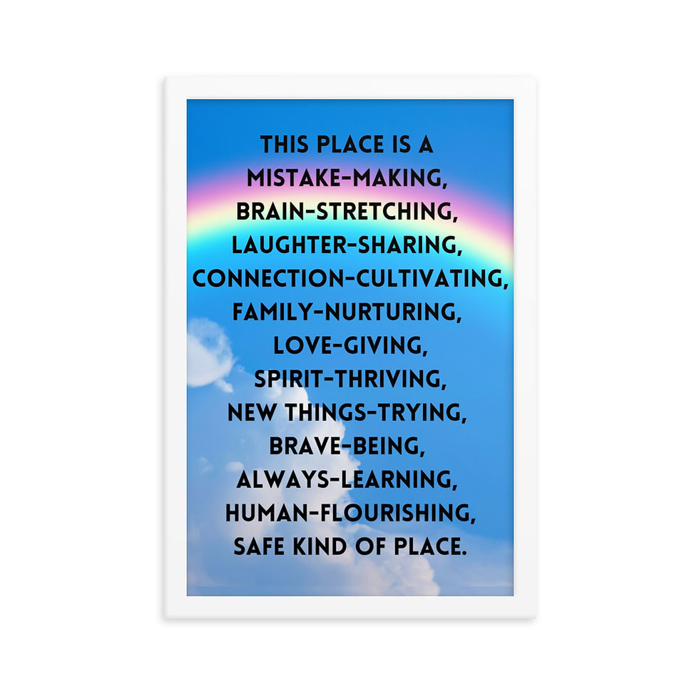 Thumbnail: Safe Kind of Place Rainbow Poster
