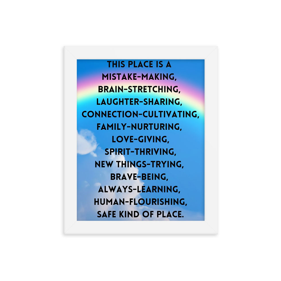 Thumbnail: Safe Kind of Place Rainbow Poster