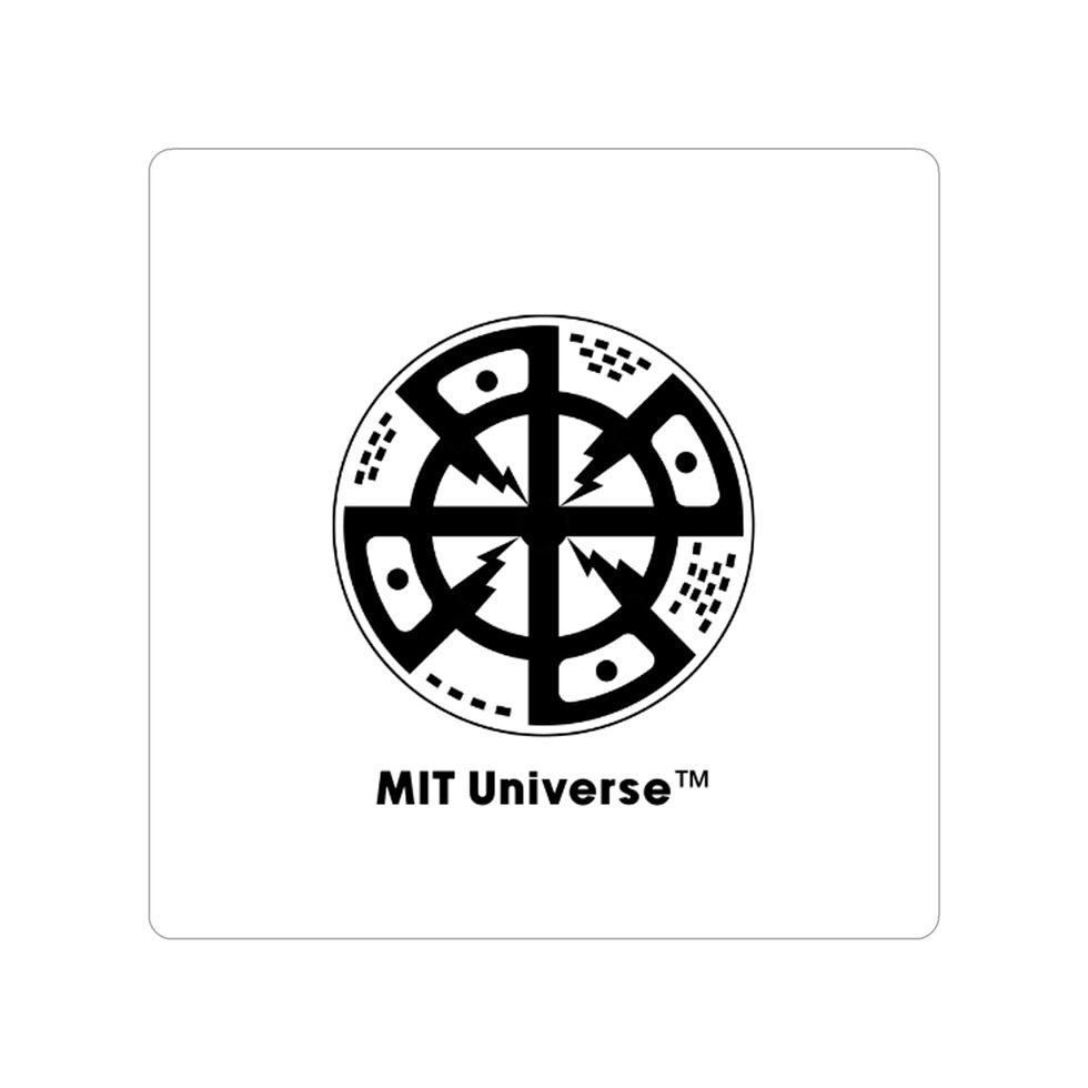 Thumbnail: MIT Universe Transparent Outdoor Stickers, Die-Cut, 1pc