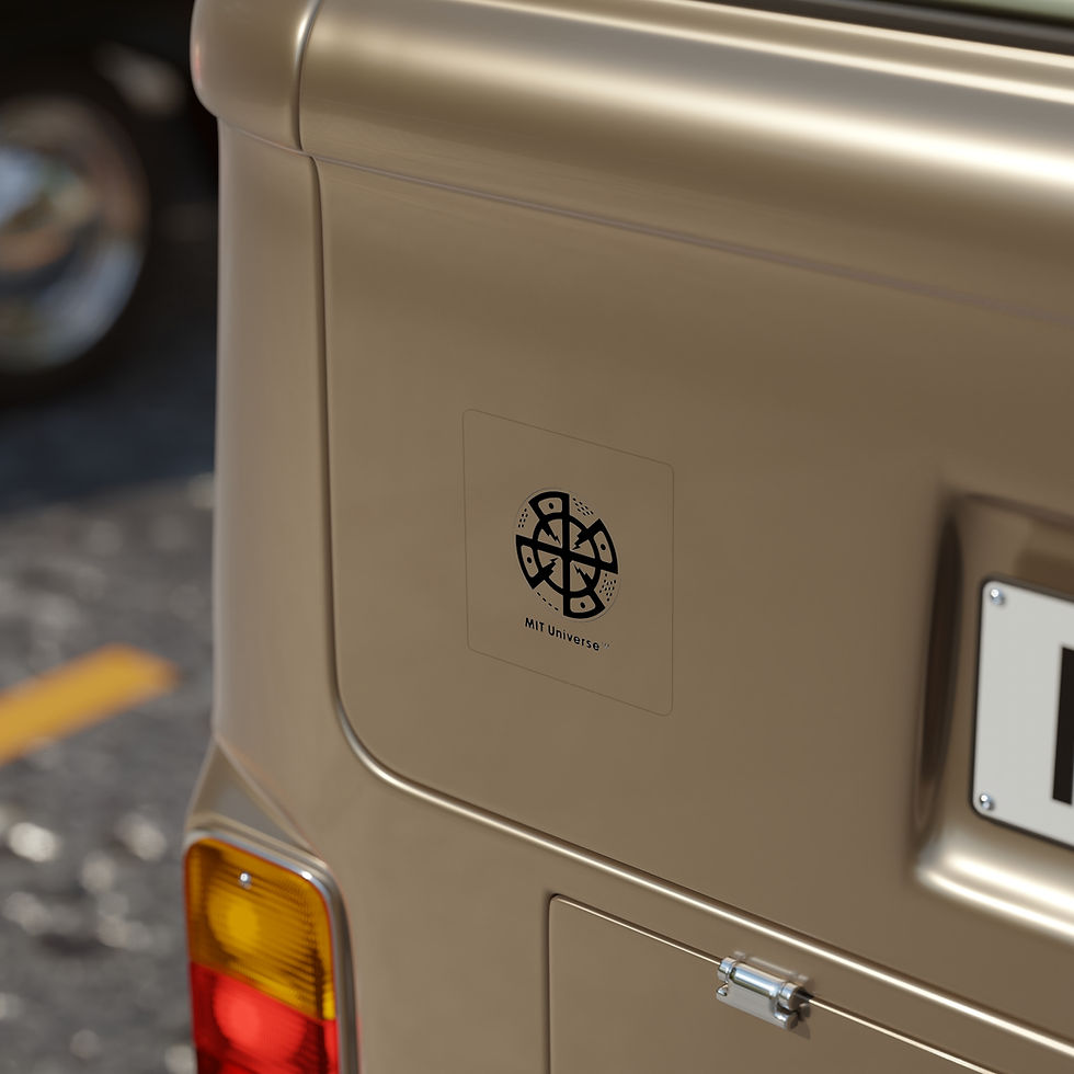 Thumbnail: MIT Universe Transparent Outdoor Stickers, Die-Cut, 1pc